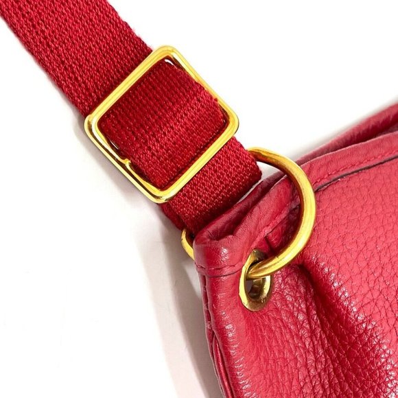 HERMES Rodeo Shoulder Bag Taurillon Clemence Red - Picture 11 of 12